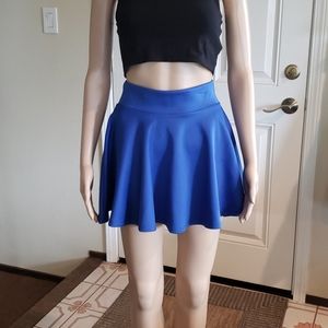 Blue mini skirt